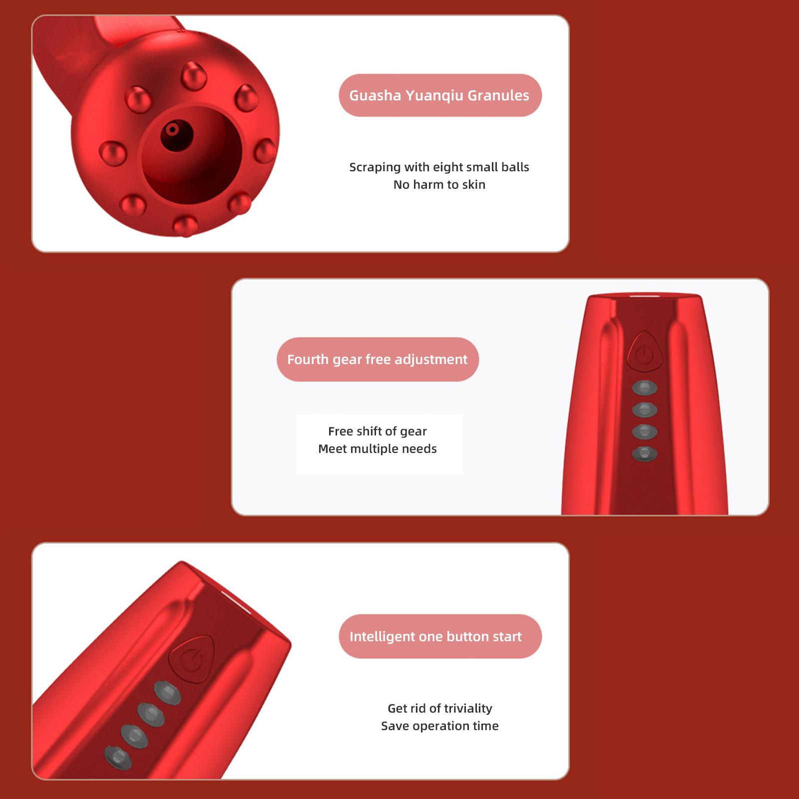 

Интеллектуальный электрический скребковый инструмент для домашнего горячего массажа Косметический инструмент Зарядка Банки