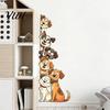 Cartoon Cat or Dog Wall Art Cute Cats/Dogs Stickers, Waterproof PVC Decals, Peel And Durable Outdoor Window Decals Stick Decorative Murals for Nursery