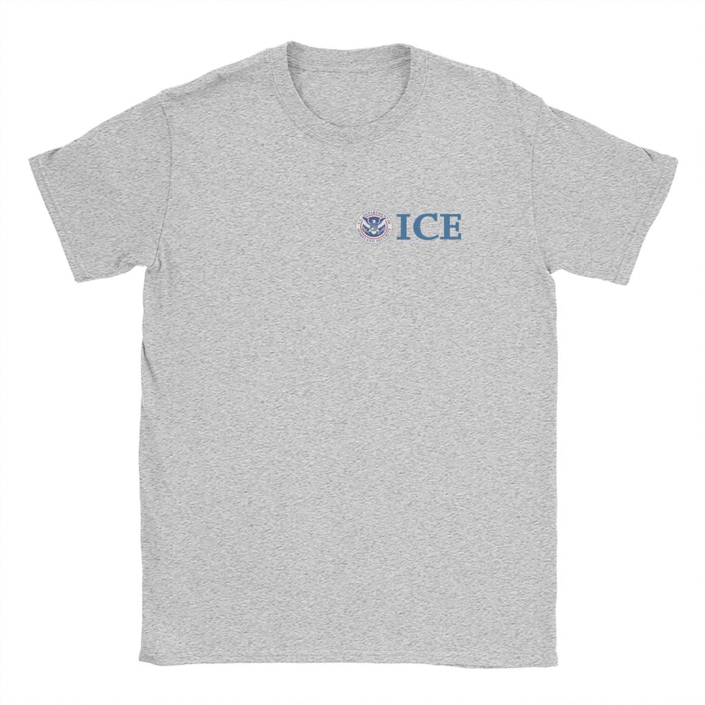 United States ICE T Shirt Summer Harajuku TShirts Couple 100 Cotton O Neck Oversized Top Tees Short Sleeve Y2K Basic Tshirt