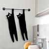 Quick Dry Funny Cat Hand Towel Absorbent Kitchen Rag Cute Microfiber Towel  Bathroom