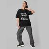 Unisex Round Neck Classic Fit Humour Text T-Shirt, Funny Quote Graphic Tee,