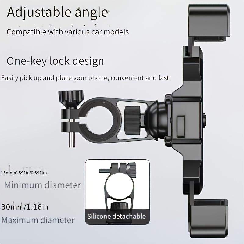 Heavy-Duty PVC Bike Phone Mount, GPS Holder for Electric Bicycles & Motorcycles