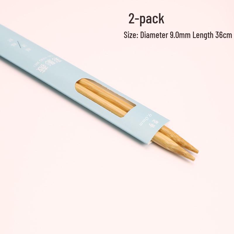 Karbonisierte Bambusgarn- & Schalstrickwerkzeug-Set - Gerade, dicke Nadeln zum Handstricken & Häkeln