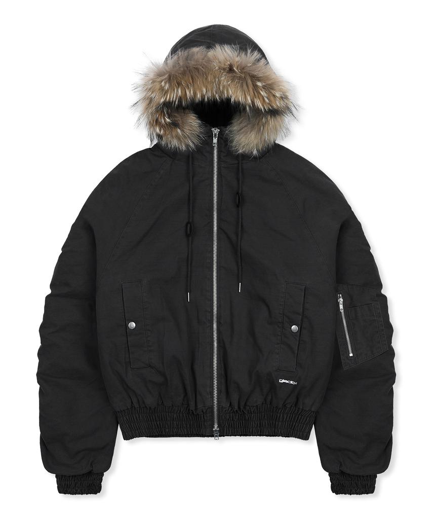Glack Gj098 Rusty N2B Short Parka (Black)