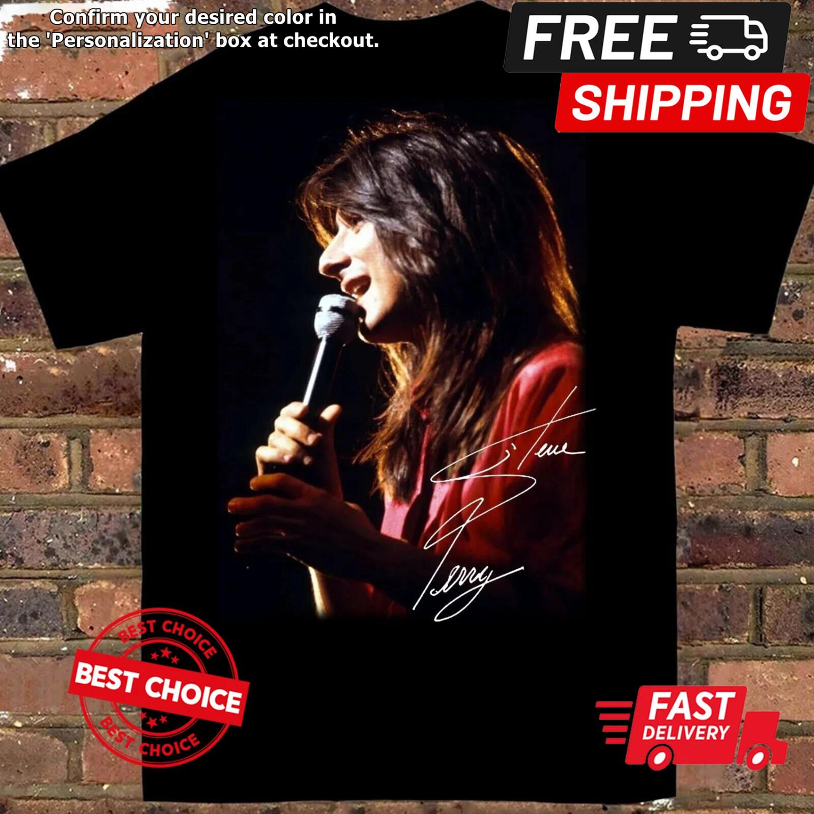 Steve Perry Men Black T-Shirt S-3XL Q6985 XXL
