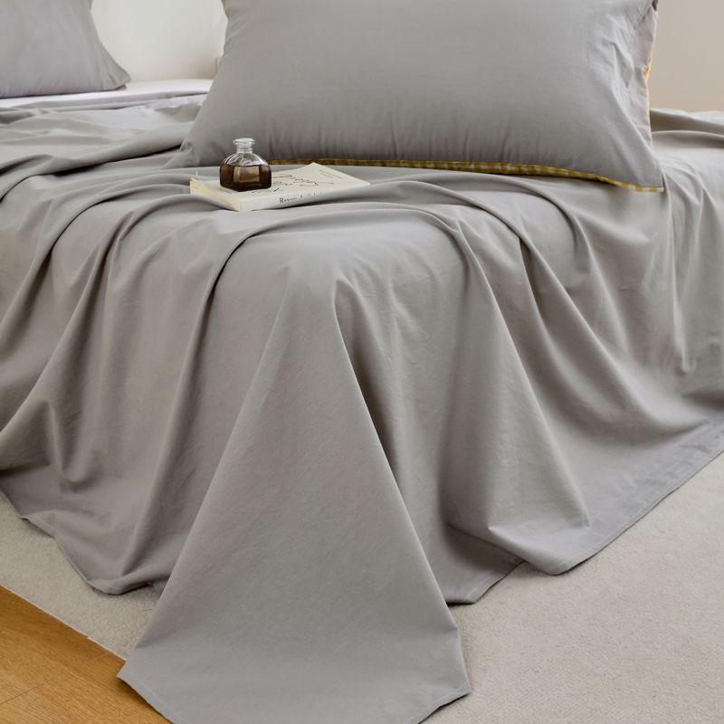 New Cream Style Bed Sheet, Soft Skin-friendly Minimalist Fresh Bedding for Single & Double Dormitory