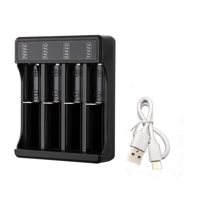 2/4 slotová nabíječka baterií s LED indikačním kabelem 4,2V lithiová nabíječka baterií Adaptér pro rychlé nabíjení pro 18650 18500 16340 14500 26650