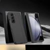 High-end Solid Color Hard PC Phone Case for Samsung Galaxy Z Fold7 Fold6 Fold5 Fold4 3 Matte Shockproof Hinge Protective Cover