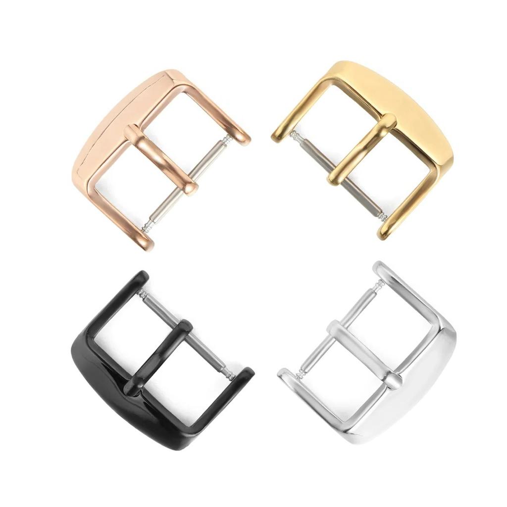 10/12/14/16/18mm Watchbands Buckle Stainless Steel Pin Clasp Watch Accessories Leather Band Strap Watch Buckle