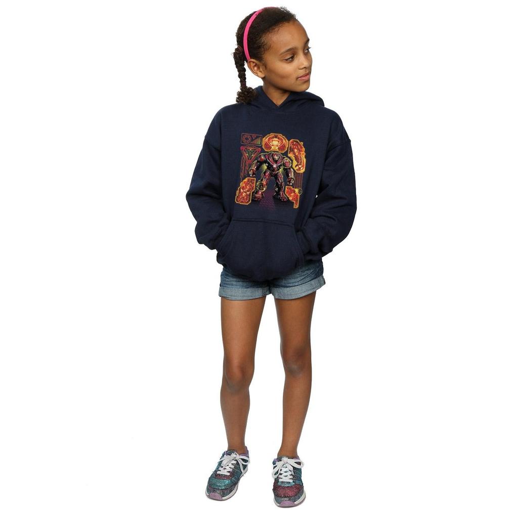 Marvel Girls Avengers Infinity War Hulkbuster Blueprint Hoodie