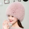 Fox Hair Hat Female Winter Version Warm Ear Protection Fur Hat Bere Snow Hat Ski Bag Head Hat Thin