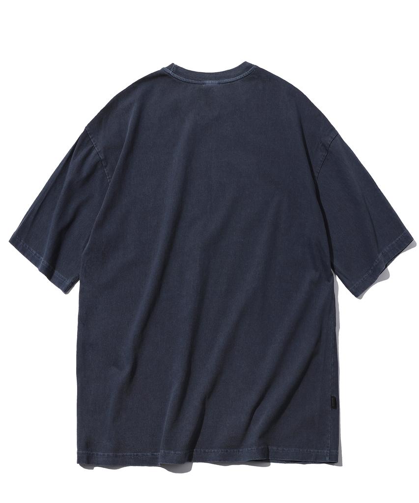 CPGN STUDIO Pleawalts Pigment Short Sleeve Tee Dark Blue