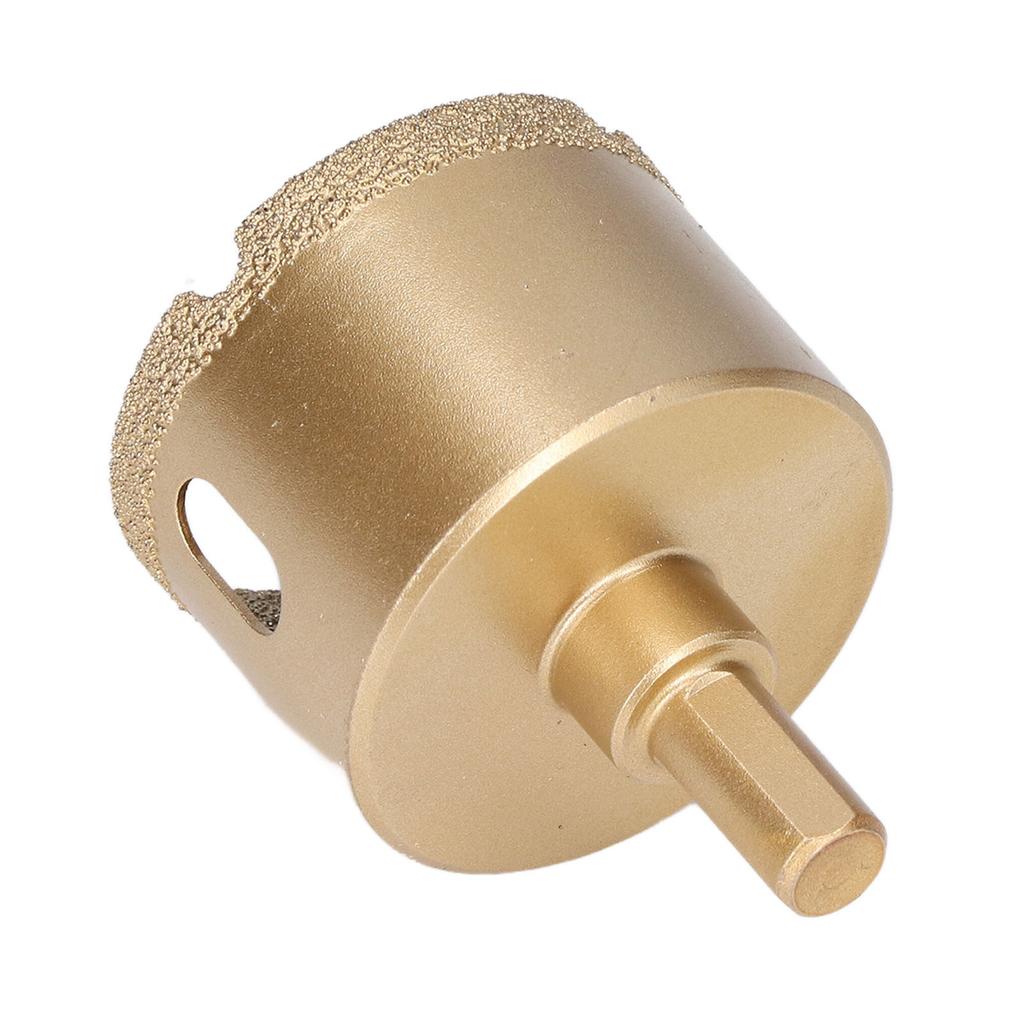 Hole Saw Carbon Steel Tile Holes Opener Drill Bit for Porcelain Glass Triangular Shank