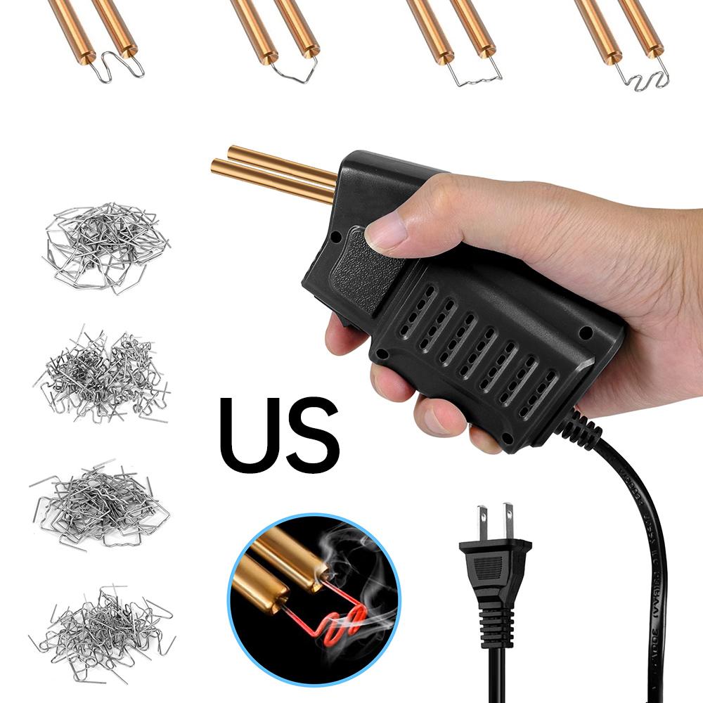 

500W Portable Plastic Welder 110V/220V New Hot Air Gun Hot Stapler Plastic Welder Soldering Iron Nail Bumper Repair Car Tool Kit