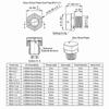 Nickel Plated Vent Plug Brass Pressure Balance Plug Durable Safety Relief Valve