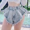 Sommer Kvinner Denim Shorts Uformelle løse hull Rippede Jeans Shorts Denim Shorts Bukser