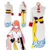 Breathable Gintama Future Kagura Cheongsam Cosplay Costume Outfit Set For Events