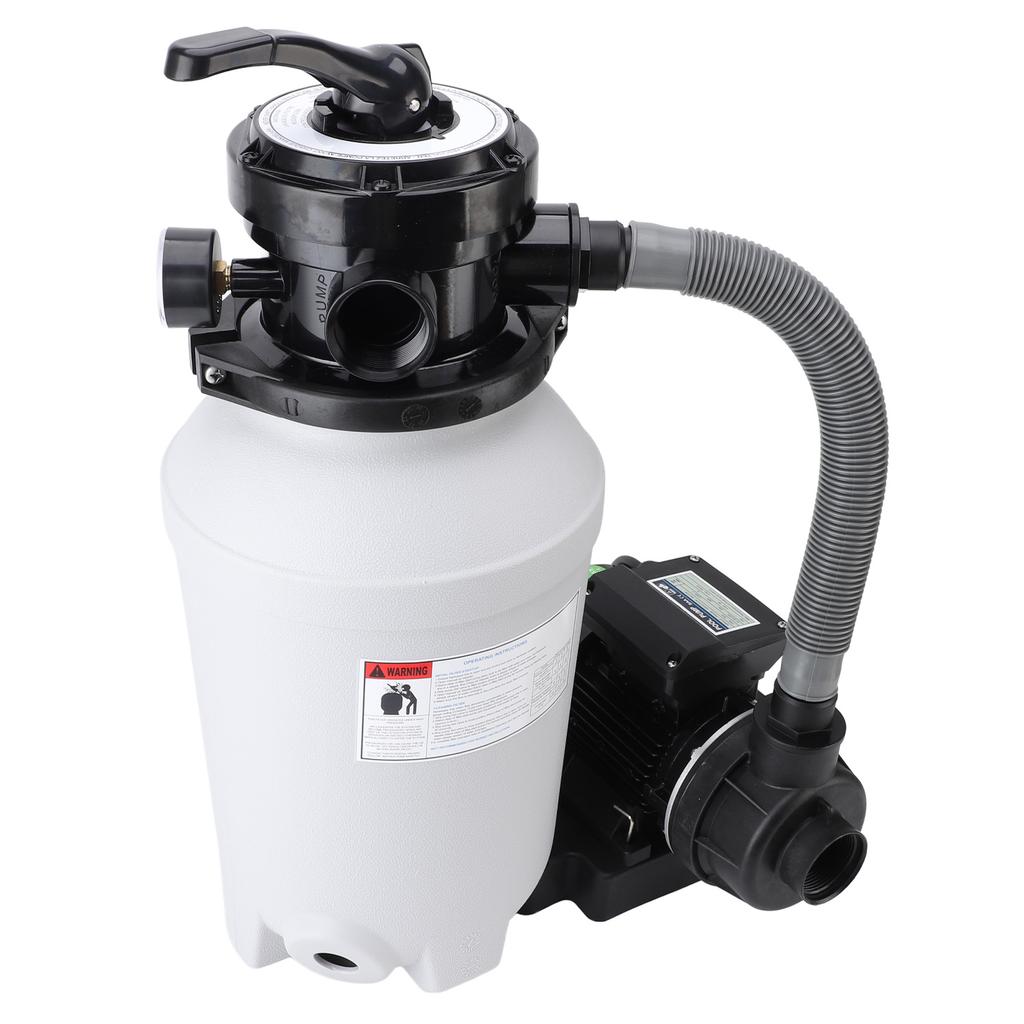 Sand Filter Pump System for Above Ground Pools 10 Inch Sand Tank 0.25HP 250W Pool Pump IPX5