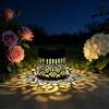 2026 Hot!! Iron sunflower mandala hollow projection solar light courtyard decorative light villa lawn atmosphere light