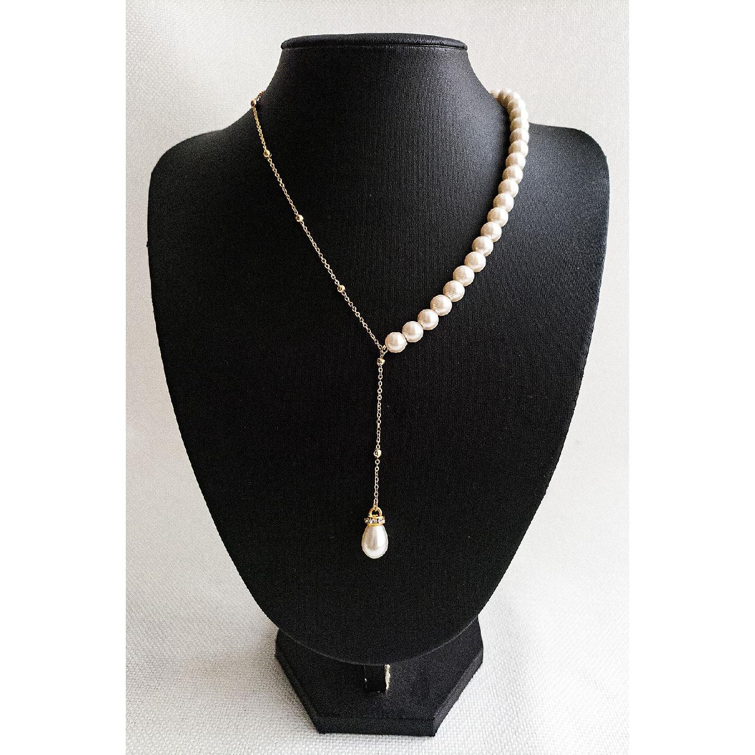 

Incili Damla Model Ball Chain Women Necklace білий