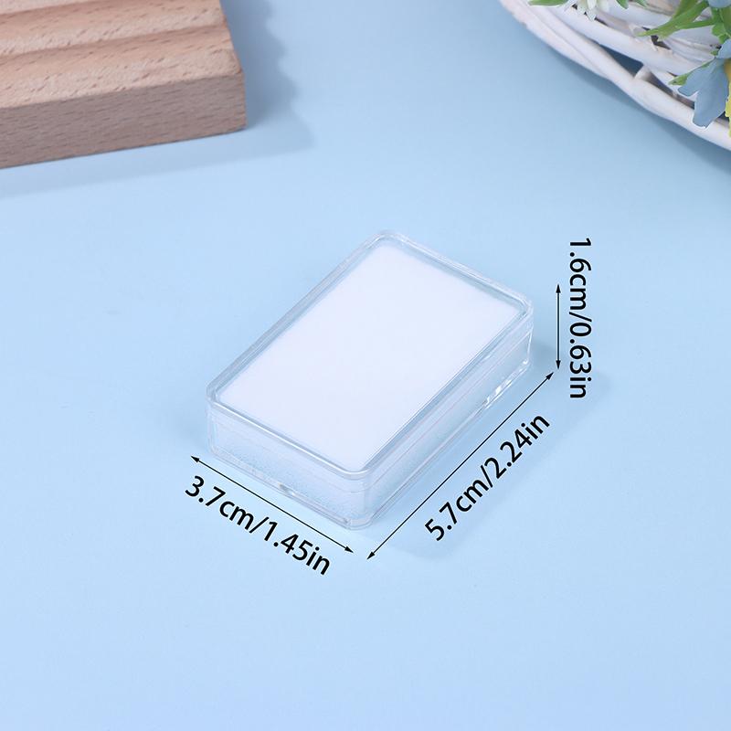 Clear Gem Storage Box - Foam-Padded Container for Loose Stones & Beads, Portable Jewelry Organizer with Secure Latch for Travel