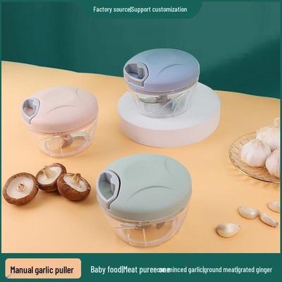 Pull-Cord Garlic and Shrimp Mincer Masher and Meat Grinder