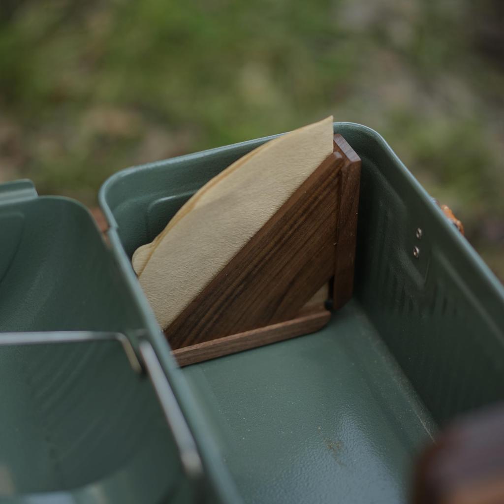 Kinakoma.craft Coffee Filter Holder with Magnet (Walnut)
