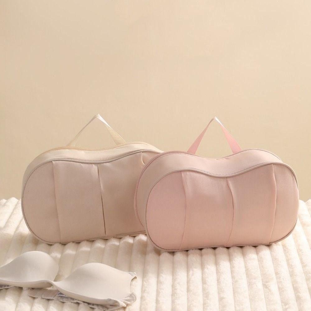Large Capacity Underwear Storage Bag Lightweight Waterproof Bra Storage Bag with Handle Dustproof Clothing Sorting Bag Women