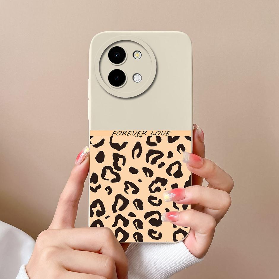 For Vivo Y38 5G Cases Love Heart Flowers Liquid Silicone TPU Shockproof Cover For VivoY200i VivoT3x Prevalent Coque Funda Shell