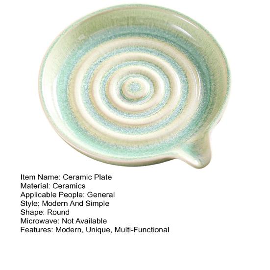 Ceramic Dipping Bowl Small Spiral Sauce Cup with Pour Spout for Sushi Tomato Soy Sauce Condiments Mini Appetizer Plates for Kitchen