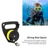 Scubas Ratchets Dives Reel with Handle Stop Switches High Visibility Retractable Line Diving Reel Finger Spool Easy Use