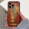 Yousheng Rusty Phone Case Shockproof Phone Cover Industrial Iron Inspired Phone Shell 360-degree Protection Case for IPhone 15/15Pro/15ProMax/15Plus