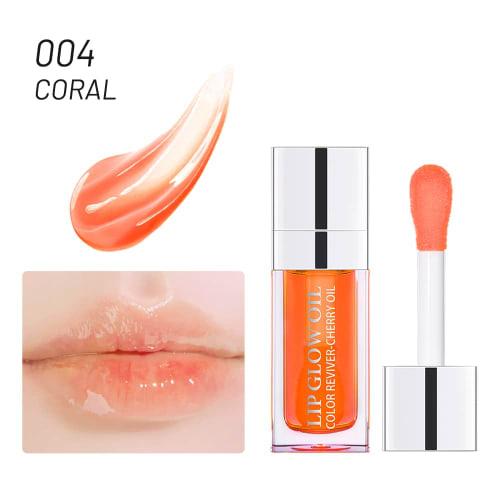 Moisturizing lip glow oil my glow lip oil hydrating lip gloss lip gloss 6ml  004# coral