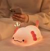 Wataku Ryohin Cute Silicone Night Light [3-Level Dimming] Touch Control, USB Charging, 30-Minute Timer, Ambient Lighting, Bedside Lamp for Nursing,