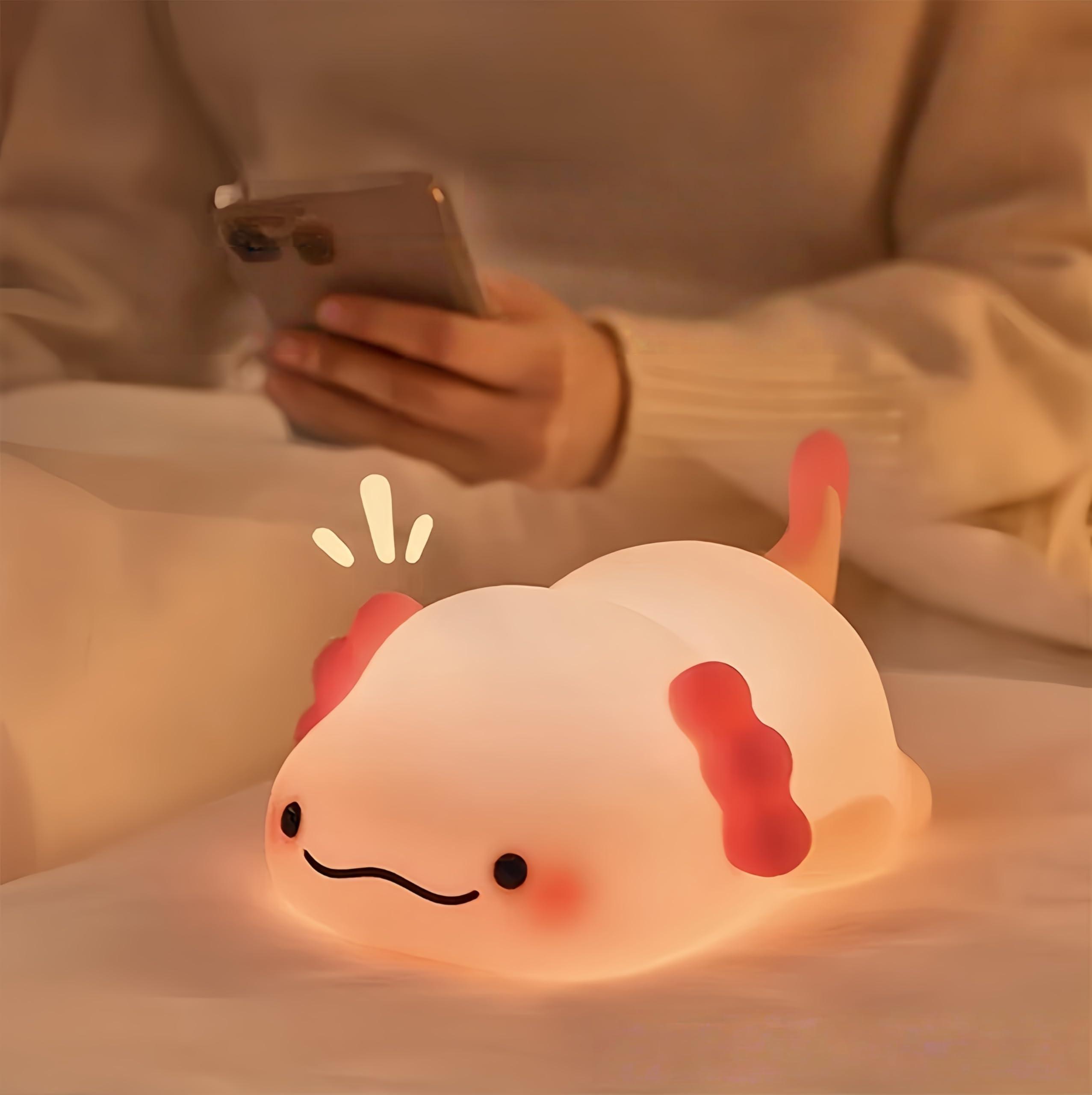 

Wataku Ryohin Милый силиконовый ночник [3 уровня яркости] Сенсорное управление, USB-зарядка, 30-минутный таймер, Рассеянное освещение, Прикроватная лампа для кормления