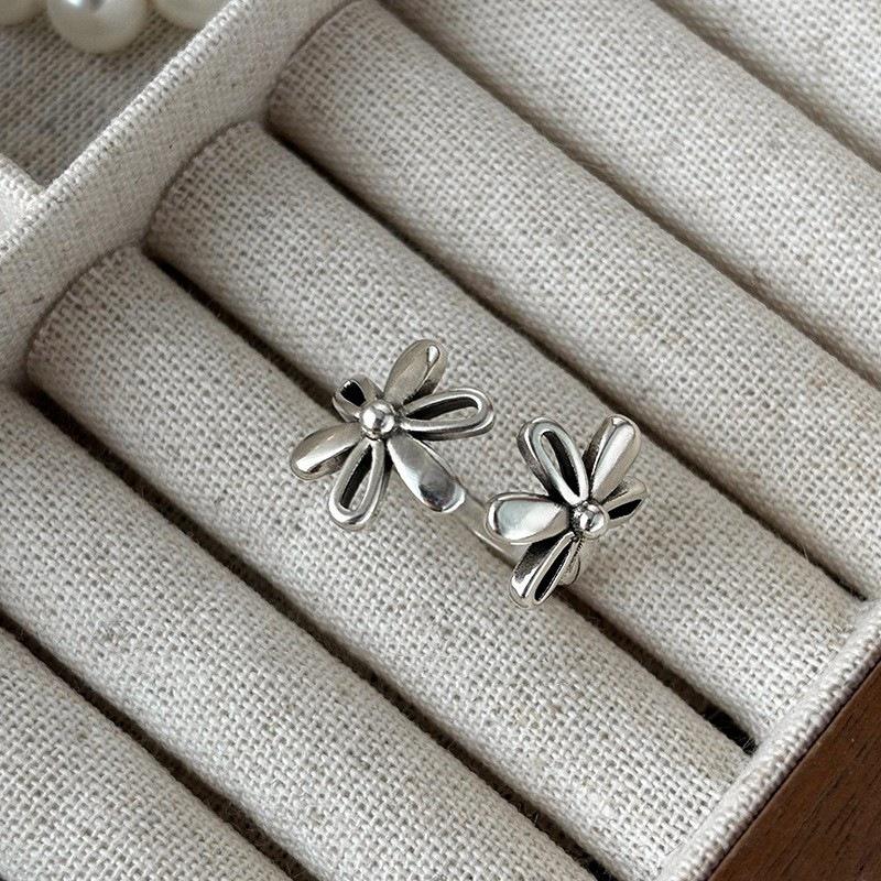XIYANIKE Vintage Hollow Flower Open Finger Rings For Women Girl Fashion New Jewelry Lady Gift Party Dropship anillos mujer