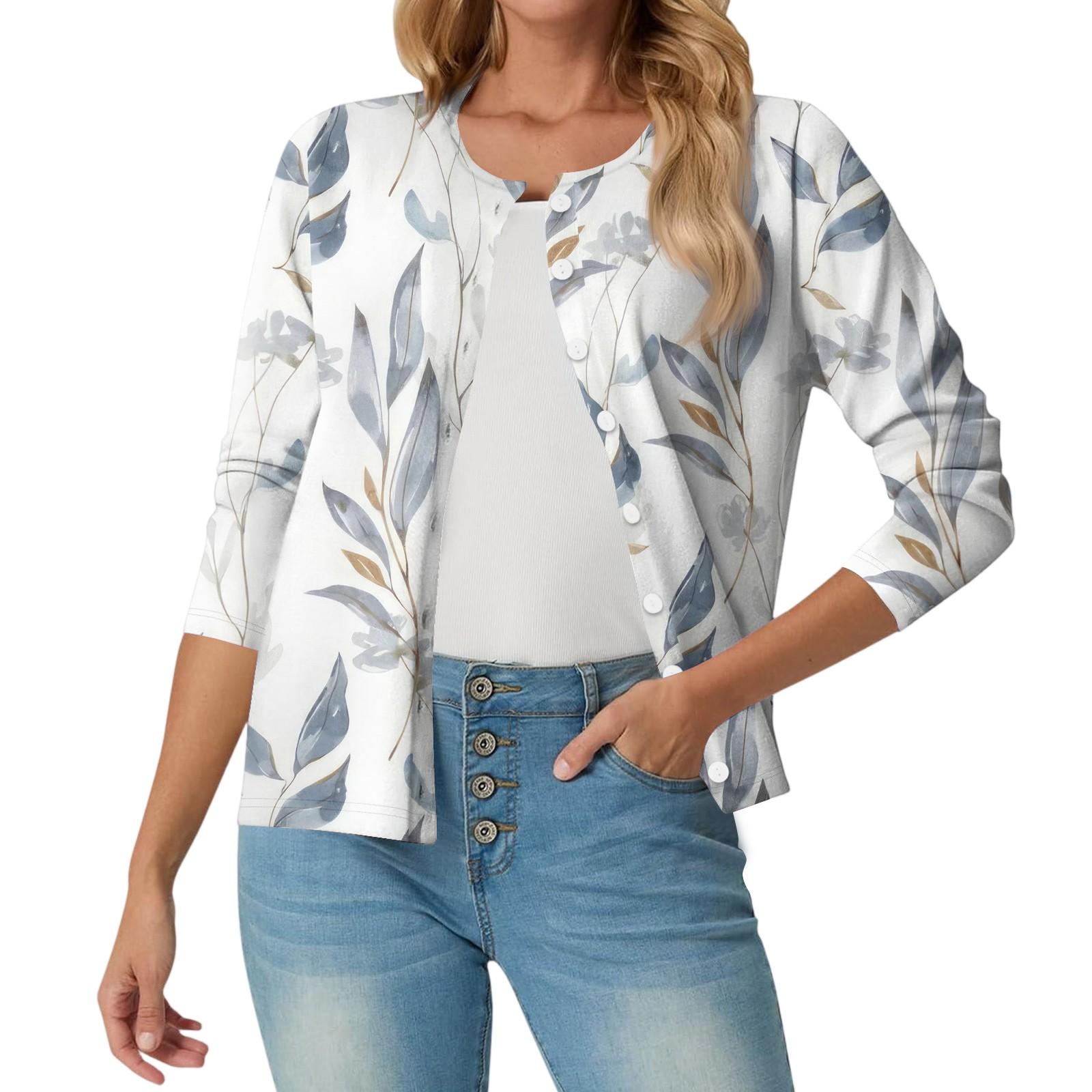 

Women s Fashionable, Casual, Comfortable Floral Cardigan Jacket S