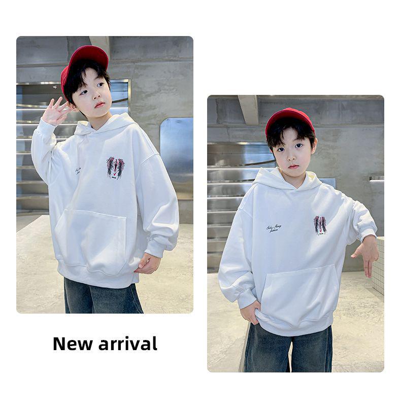 Boys' Korean Style Hoodie - Spring/Autumn 2025 New Arrival