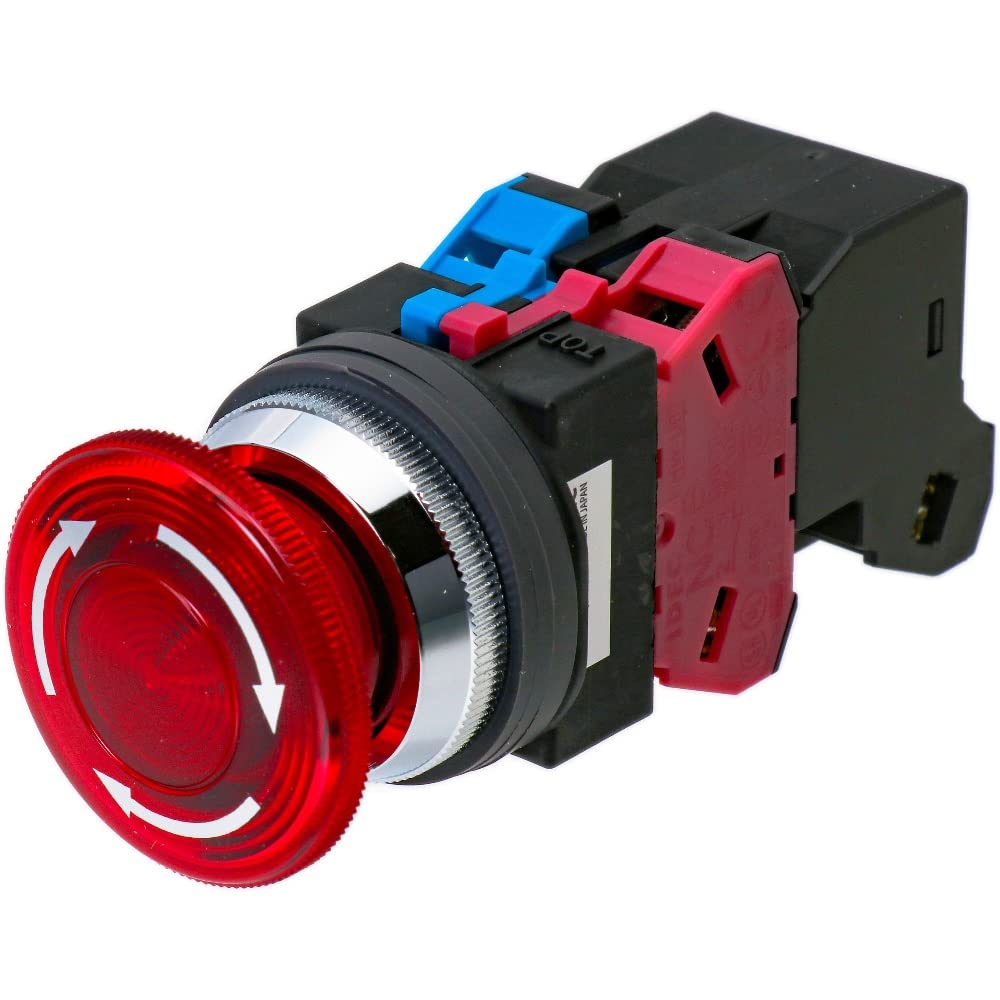 

IDEC Series Illuminated Push Button Switch Large Push Lock Turn Reset Type AVLN32611DNR 30