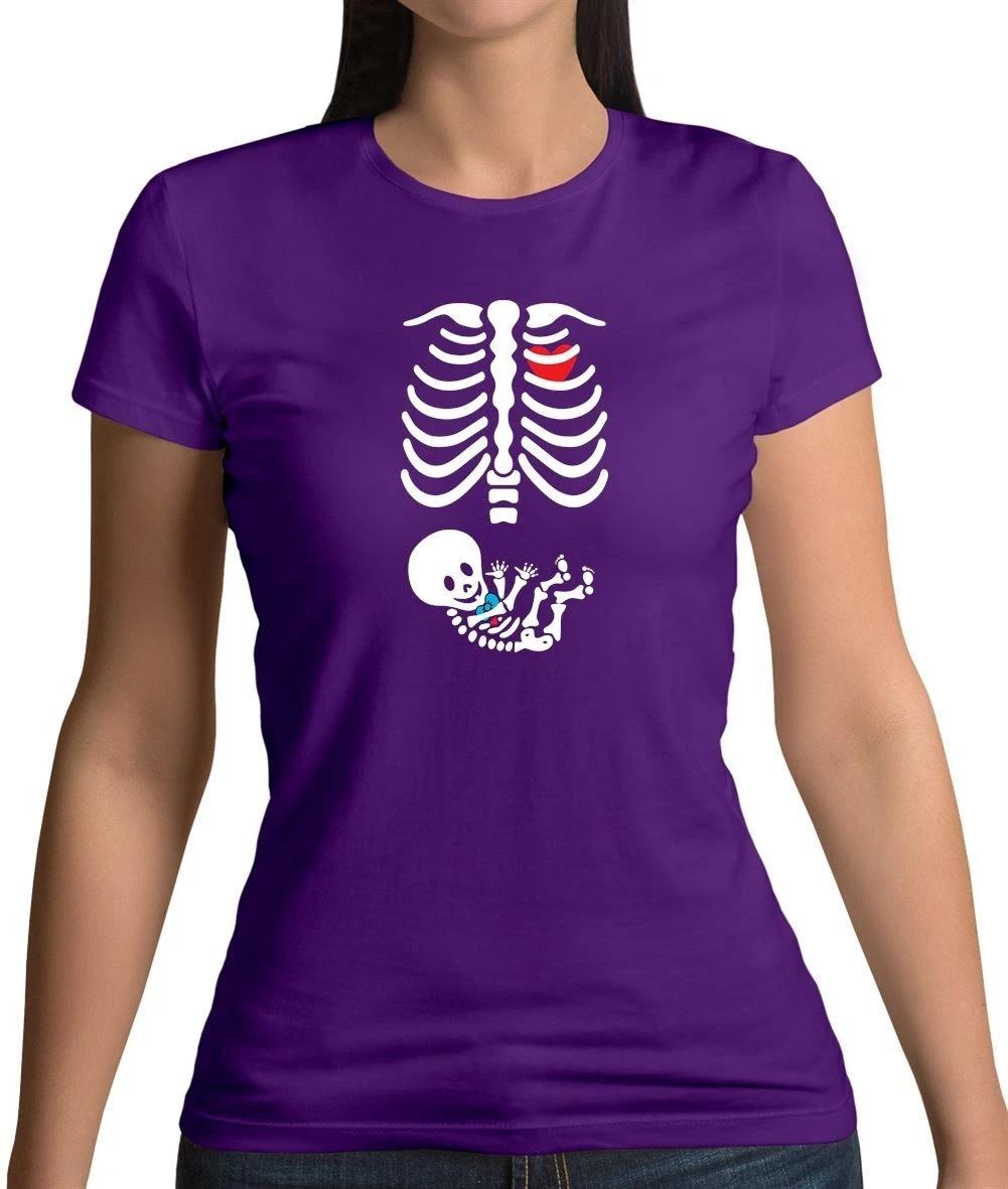 Skeleton Baby Boy Pregnant - s T-Shirt - Halloween Funny Pregnancy Cute 130