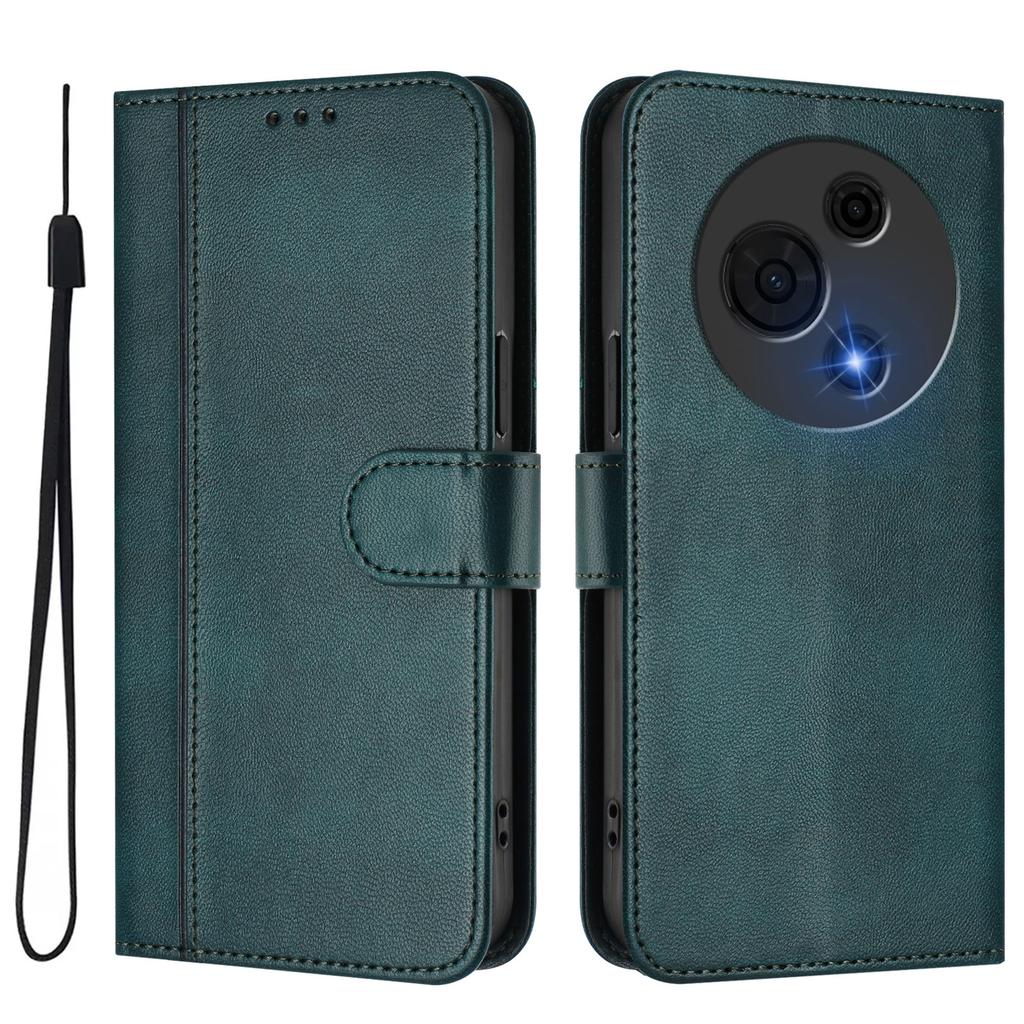 Luxury Simple Line Leather Case For TCL 50 Pro NxtPaper/40XL/30T (T603DL)/50 XL/TCL 501/60R Card Slots Magnetic Attraction Stand Shockproof Flip Cover