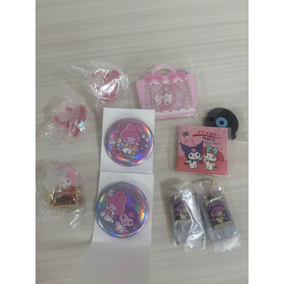 Used Sanrio My Melody Goods Can Badge Acrylic Charm Cardboard Watch