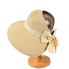 Korean Elegant Wide-Brim Visor Hat - Summer Sun Protection Straw Hat for Women