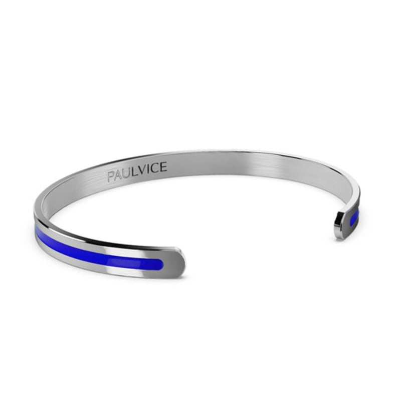 PAULVICE C-Line Cuff Blue - Silver PVJ004BU