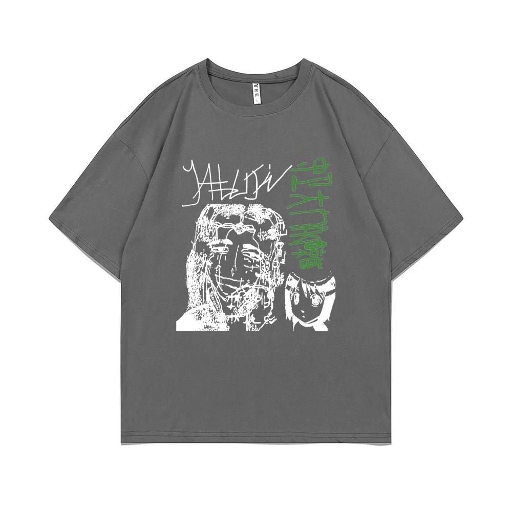 Limited Edition Yabujin T-shirt Summer Unisex O-collar Cotton T Shirt Short Sleeve Men Women Oversized Tshirt Male Vintage Tees