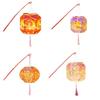 DIY Material Package Mid-Autumn Festival Lantern PVC Material Luminous Design Handmade Lantern Handheld Size Blessing Words