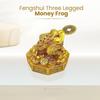 Plus Value Feng Shui Lucky Three Legged Money Frog with Coin In Mouth Toad Good Luck, Wealth, Prosperity, Success, Happiness, Positivity