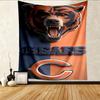 Chicago Bears Pattern Tapestry Wall Hanging Boho Aesthetic Wall Blanket For Bedroom Living Room Dorm Home Wall Decor 101537