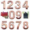 3D 0-9 Digits Room Gate Number Building Door Address Apartment Floor Hotel Number Sticker Plate House Number Easy Install-B61B