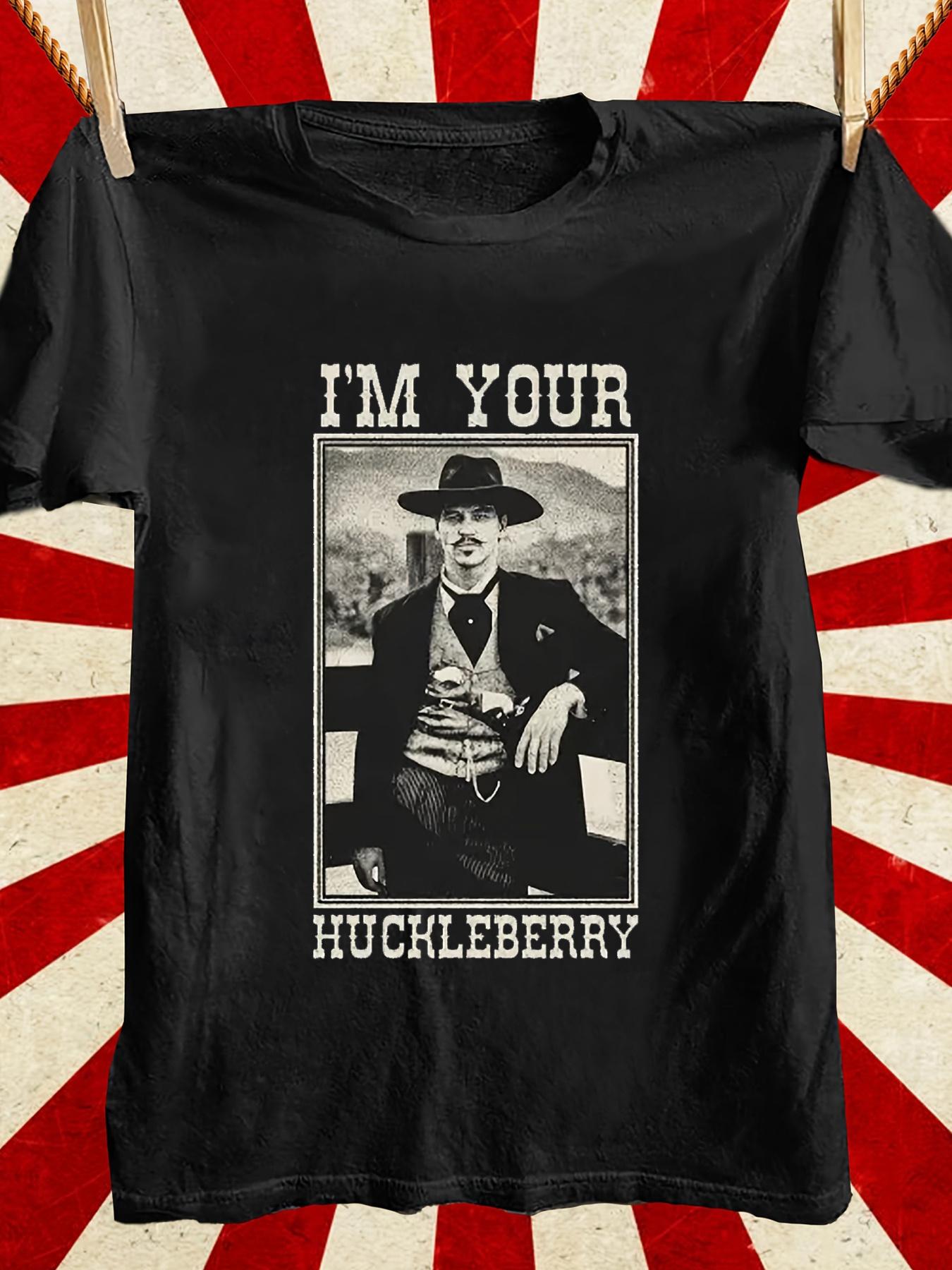 

I Am Your Huckleberry Vintage Graphic T-Shirt- Classic Crew Neck Design S